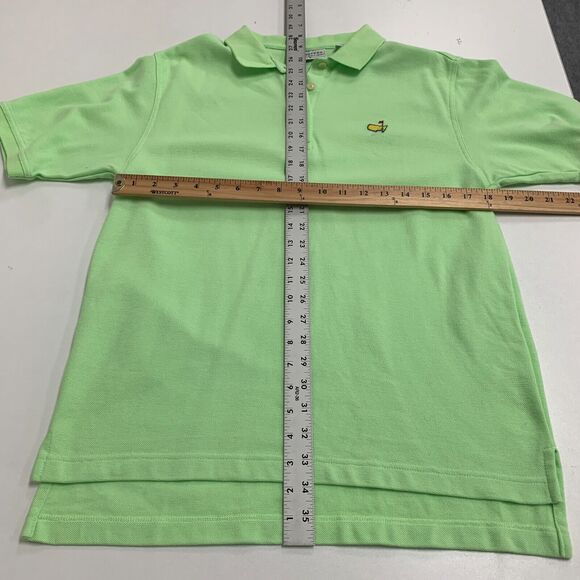 Master Collection Polo Shirt Womens M Medium Key Lime Chest Logo High Low Hem - Picture 7 of 10